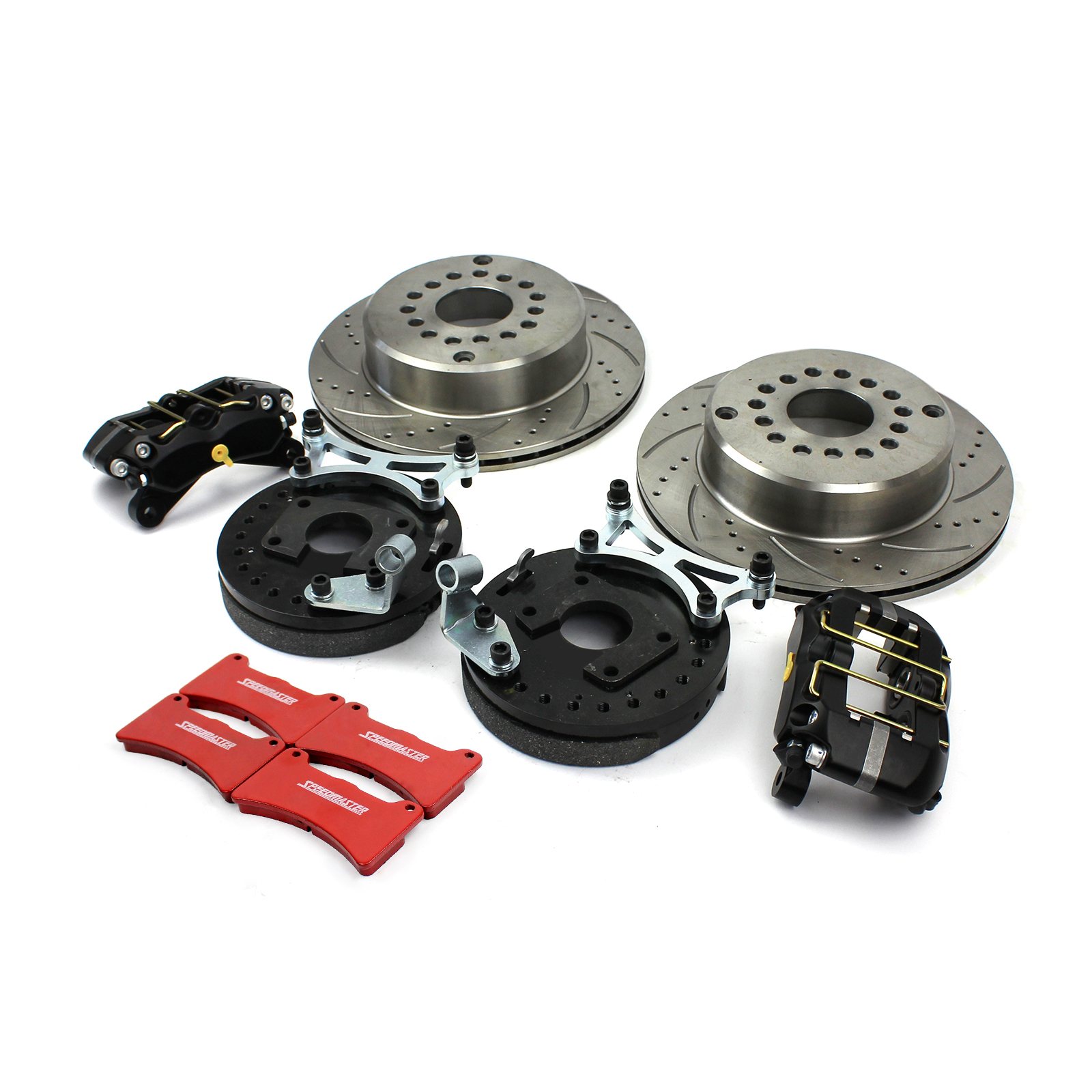 Speedmaster® PCE164.1025 Ford Late Model Large & Small Bearing 4 Piston 11" Rear Brake Kit